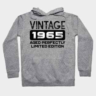 Birthday Gift Vintage 1965 Aged Perfectly Hoodie